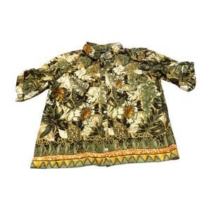 Gloria Vanderbilt Tropical Floral Shirt PM